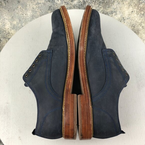 Cole Haan Men's Size 10M Tyler Grand.OS Blue Leather Plain Toe Derby Oxford Shoe - Picture 8 of 12